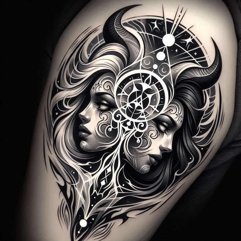 dark-power-tattoo – tattoo design ideas free ai generated – neotraditional-clean-fill – for-toe – Gallery: other-dark-inkby-ai