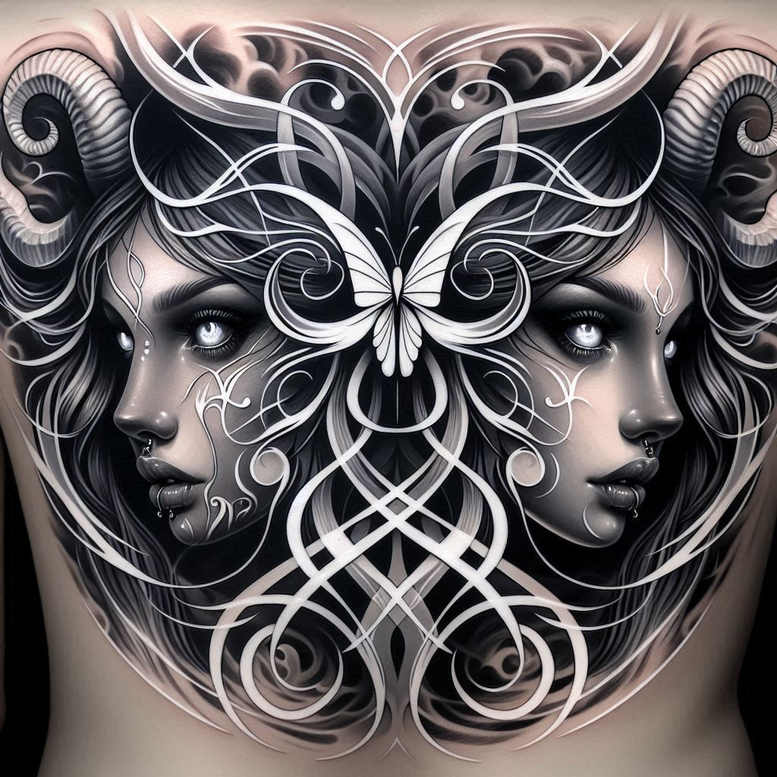 dark-shadow-and-light-tattoo – tattoo design ideas free ai generated – realism-realistic-proportions – for-fingers – Gallery: other-dark-inkby-ai