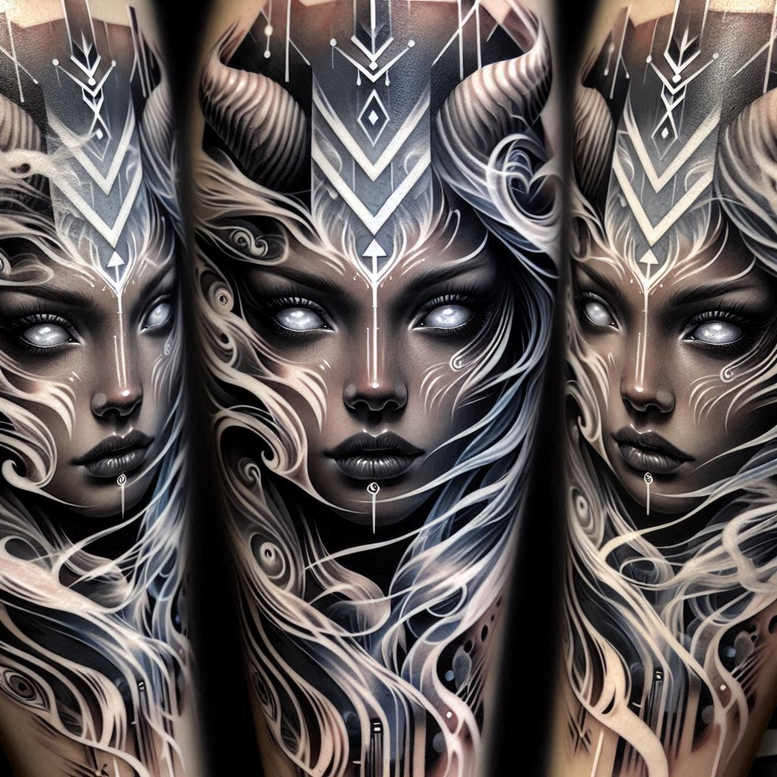 dark-shadow-highlight-tattoo – tattoo design ideas free ai generated – realism-delicate-highlight – for-ankle – Gallery: other-dark-inkby-ai
