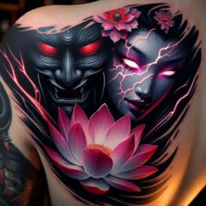 dark-shadow-tattoo – tattoo design ideas free ai generated – realism-hyper-detail – for-outer-arm – Gallery: other-dark-inkby-ai