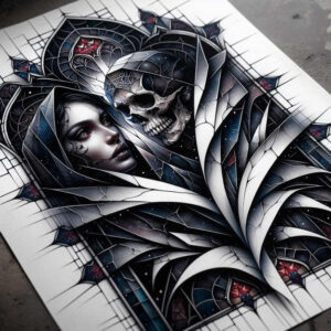 dark-shadow-tattoo – tattoo design ideas free ai generated – realism-refined-highlights – for-inner-arm – Gallery: other-dark-inkby-ai