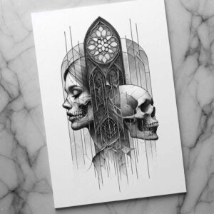 dark-sign-tattoo – tattoo design ideas free ai generated – neotraditional-textural-detail – for-wrist – Gallery: other-dark-inkby-ai