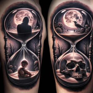 dark-space-tattoo – tattoo design ideas free ai generated – neotraditional-layered-fill – for-scapula – Gallery: other-dark-inkby-ai