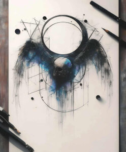dark-spiritual-tattoo – tattoo design ideas free ai generated – realism-realistic-movement – for-abdomen – Gallery: other-dark-inkby-ai