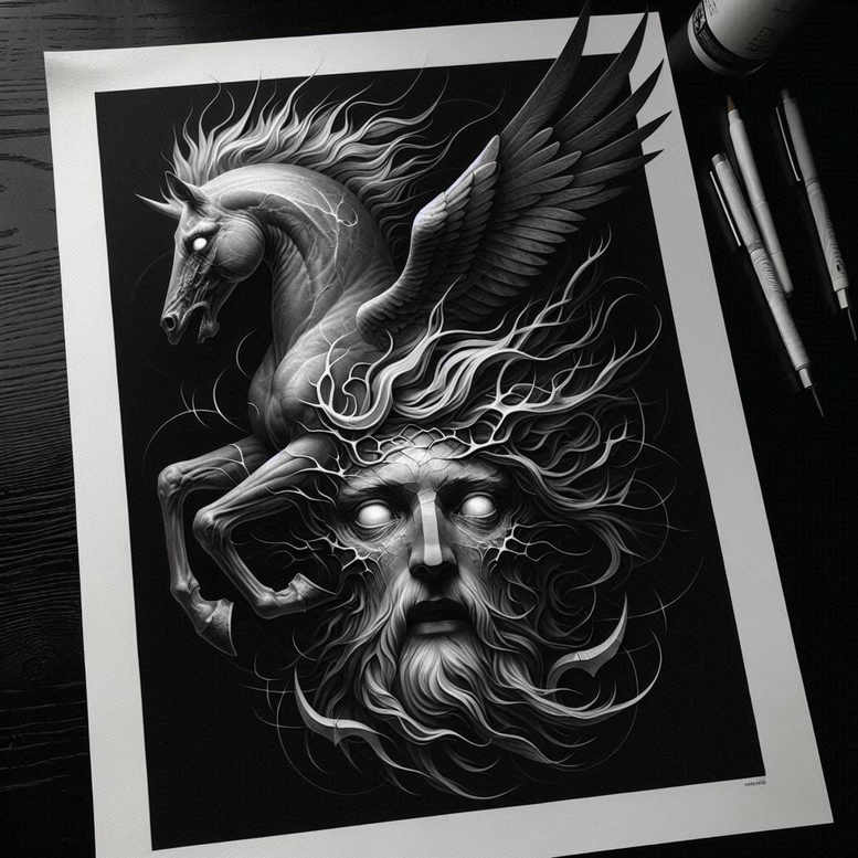 dark-tattoo – tattoo design ideas free ai generated – surrealism-dream-motifs – for-forearm – Gallery: other-dark-inkby-ai