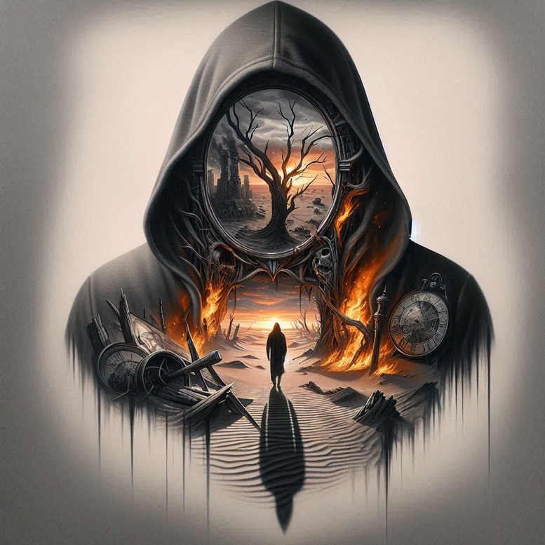 dark-tattoo – tattoo design ideas free ai generated – surrealism-dreamlike – for-upper-chest – Gallery: other-dark-inkby-ai