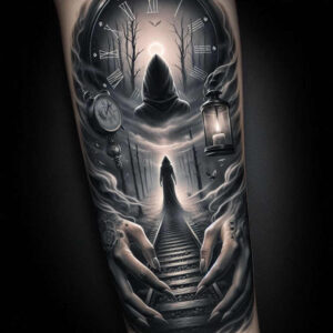 dark-vision-tattoo – tattoo design ideas free ai generated – neotraditional-color-overlays – for-triceps – Gallery: other-dark-inkby-ai
