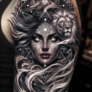 mysterious-tattoo – tattoo design ideas free ai generated – realism-light-play – for-shin – Gallery: other-dark-inkby-ai