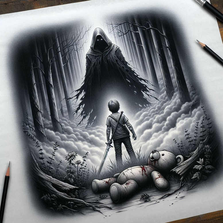 mysterious-tattoo – tattoo design ideas free ai generated – realism-photo-like-tattoo – for-lower-chest – Gallery: other-dark-inkby-ai