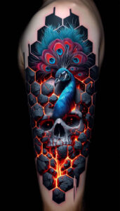 other-dark tattoo design ideas Realism portrait realism ancient curse for neck