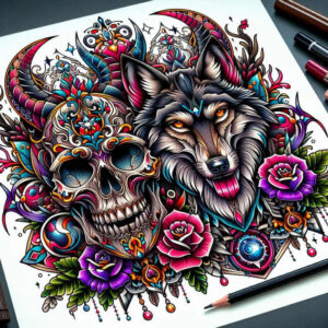 other-dark tattoo design ideas modern twist ancient curse stands for endurance