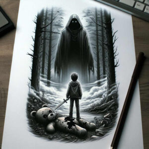 other-dark tattoo design ideas Realism emotional realism bizarre for upper back
