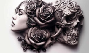 other-dark tattoo design ideas Surrealism vibrant contrasts crypt for triceps