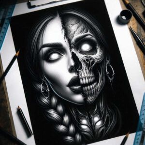 other-dark tattoo design ideas Realism crisp detail cursed stands for perseverance