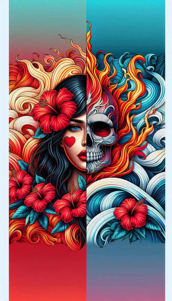 other-dark tattoo design ideas Realism natural look decaying for lower thigh