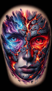 other-dark tattoo design ideas clean fill deformed for heel