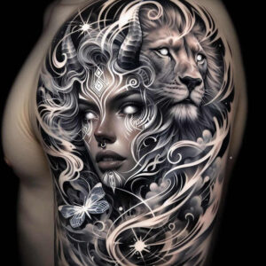 other-dark tattoo design ideas refined color palette demonic for neck