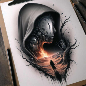 other-dark tattoo design ideas Surrealism disorienting frightening represents resilience