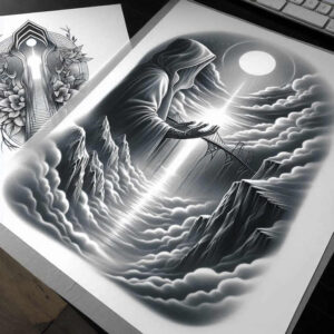 other-dark tattoo design ideas refined lines gloomy for foot