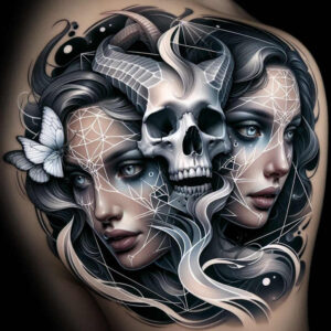 other-dark tattoo design ideas smooth haunting for foot