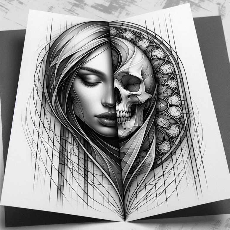 other-dark tattoo design ideas decorative detail macabre symbolising resilience