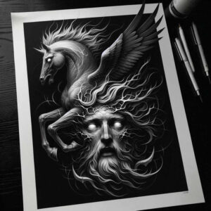other-dark tattoo design ideas photo-realistic moody for upper shoulder