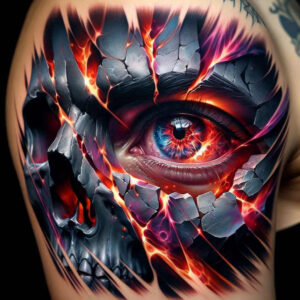 other-dark tattoo design ideas bold highlights mystic symbol of determination