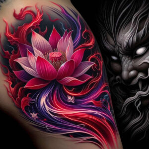 other-dark tattoo design ideas Neotraditional vivid color nightmare for back