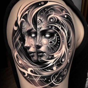 other-dark tattoo design ideas decorative flourishes petrified embodying strength