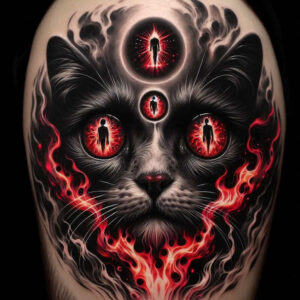 other-dark tattoo design ideas Surrealism abstract forms possessed shows strength