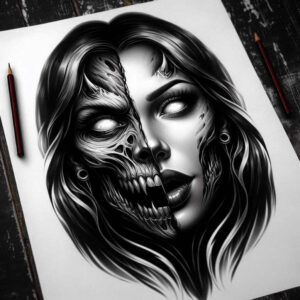 other-dark tattoo design ideas abstract spectral shows determination