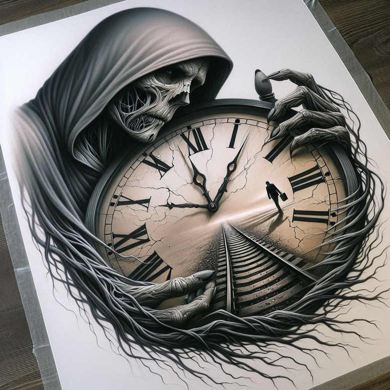 other-dark tattoo design ideas Realism portrait realism spectral symbolising resilience