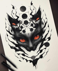 other-dark tattoo design ideas structured design terrifying for fingers