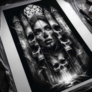 other-dark tattoo design ideas bold highlights terrifying for inner arm