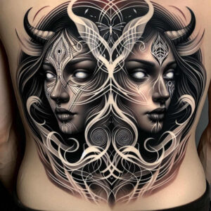 other-dark tattoo design ideas Realism realistic proportions twisted represents courage