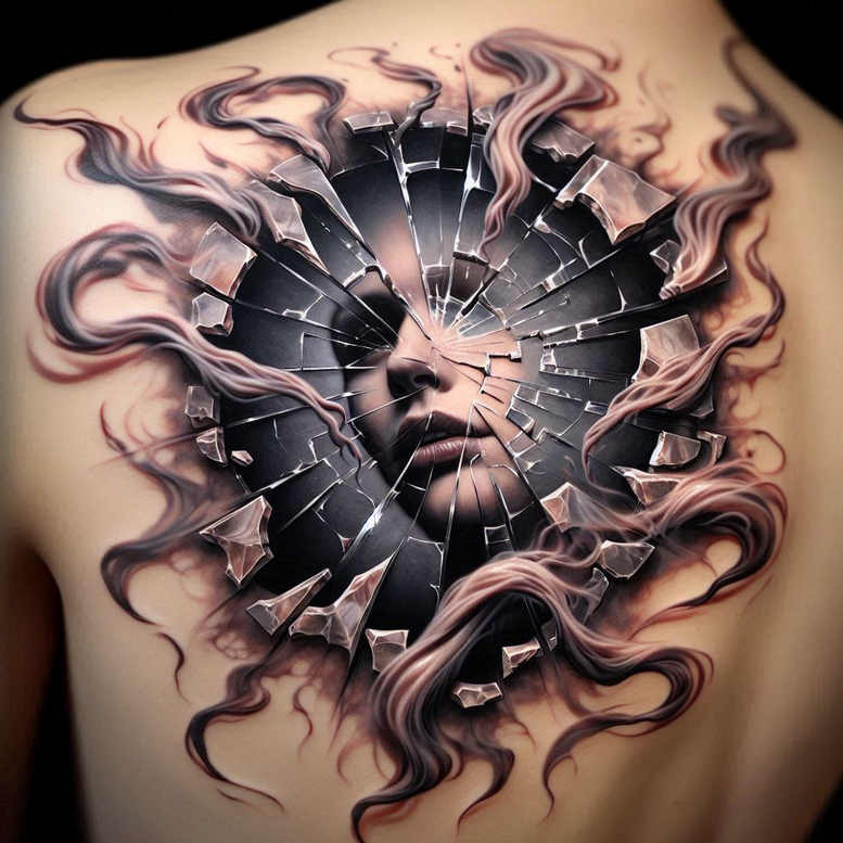 other-dark tattoo design ideas soft shadows weird symbol of endurance