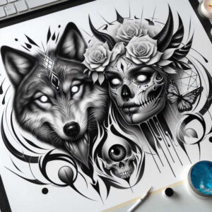 other-dark tattoo design ideas color overlays whispering for upper back