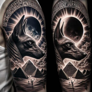 egyptian-god-tattoo-realism-realistic-lighting-for-biceps – tattoo design ideas free ai generated – Gallery: other-egypt-inkby-ai