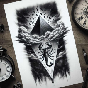 pyramid-tattoo-neotraditional-deep-blacks-for-back – tattoo design ideas free ai generated – Gallery: other-egypt-inkby-ai