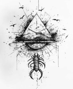 egyptian-motif-tattoo-surrealism-whimsical-for-upper-chest – tattoo design ideas free ai generated – Gallery: other-egypt-inkby-ai