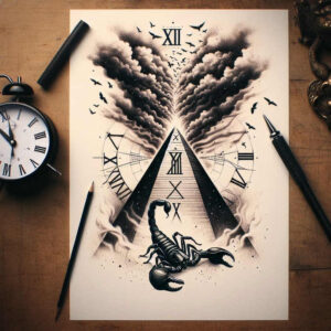 egyptian-sacred-animal-tattoo-surrealism-fantastical-elements-for-foot – tattoo design ideas free ai generated – Gallery: other-egypt-inkby-ai