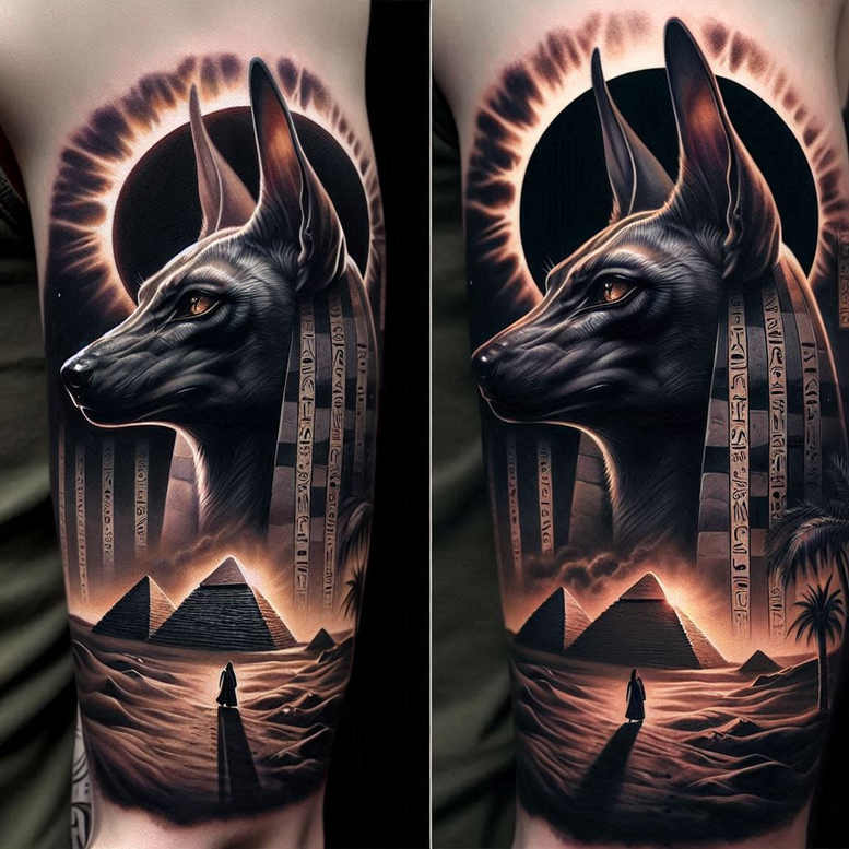 other-egypt tattoo design ideas Realism digital realism desert symbol of determination