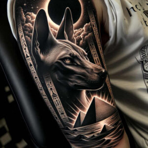 other-egypt tattoo design ideas dynamic linework detailed shadows meaning endurance