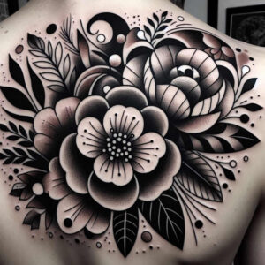 abstract-flowers – tattoo design ideas free ai generated – surrealism-hallucinogenic – for-palm – Gallery: other-flowers-inkby-ai