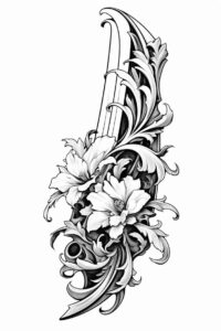 flower-detail-tattoo – tattoo design ideas free ai generated – realism-photo-realistic – for-wrist – Gallery: other-flowers-inkby-ai