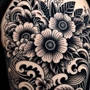 other-flowers tattoo design ideas few strokes detailed petals for wrist