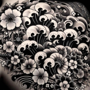 other-flowers tattoo design ideas clear edge detailed veins for foot