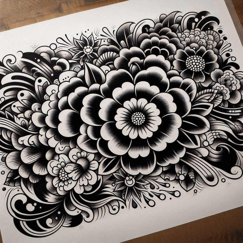 other-flowers tattoo design ideas symbol mark harmonious shows courage
