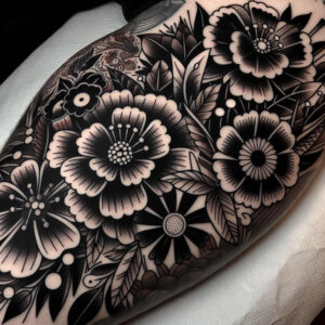 other-flowers tattoo design ideas pure design natural beauty for upper arm
