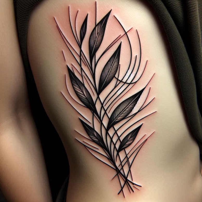 other-flowers tattoo design ideas subtle shape natural curves symbol of courage